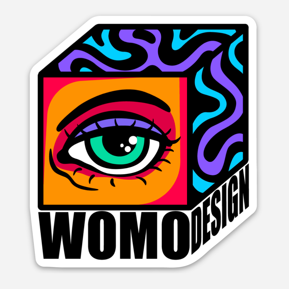 Sticker-WOMO Cube orange