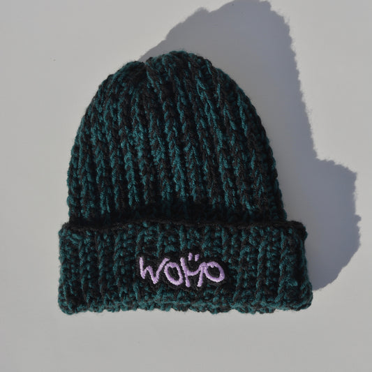 WOMO Double Thread - Dark Green/Black